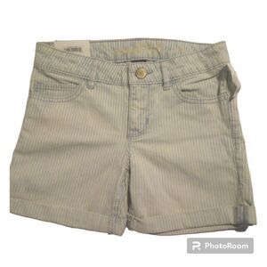 ✨ NWT Gap kids adjustable waist striped denim shorts